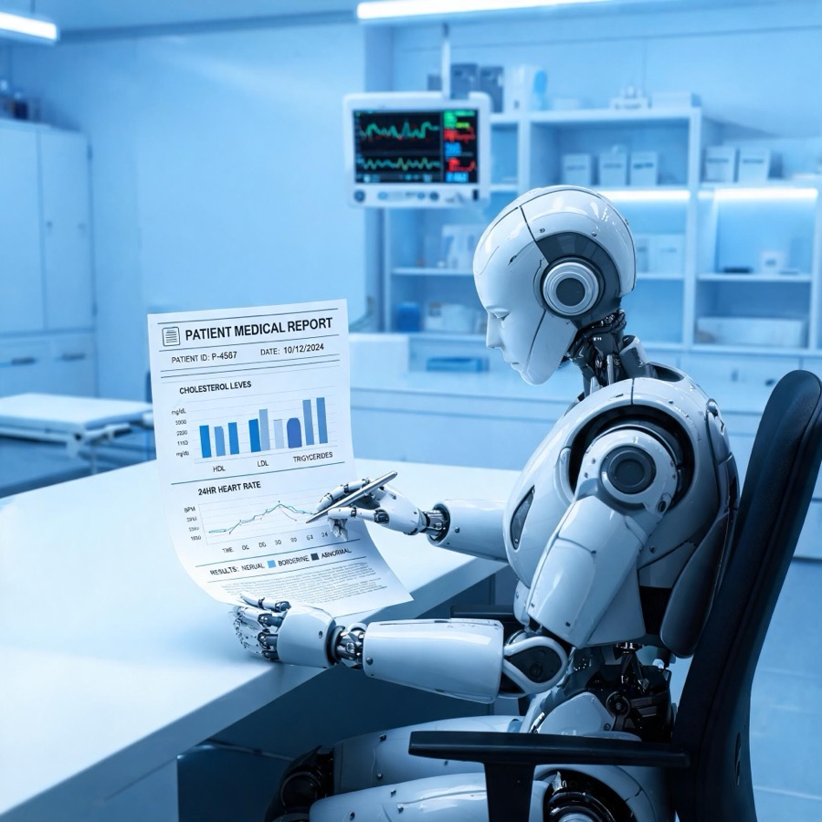 Medical Report Analyzer — AI analyzing a medical report